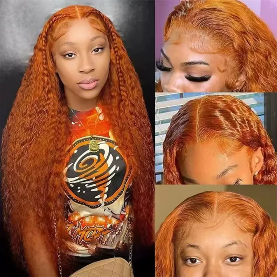 Perruque Lace Front Wig synthétique bouclée et longue