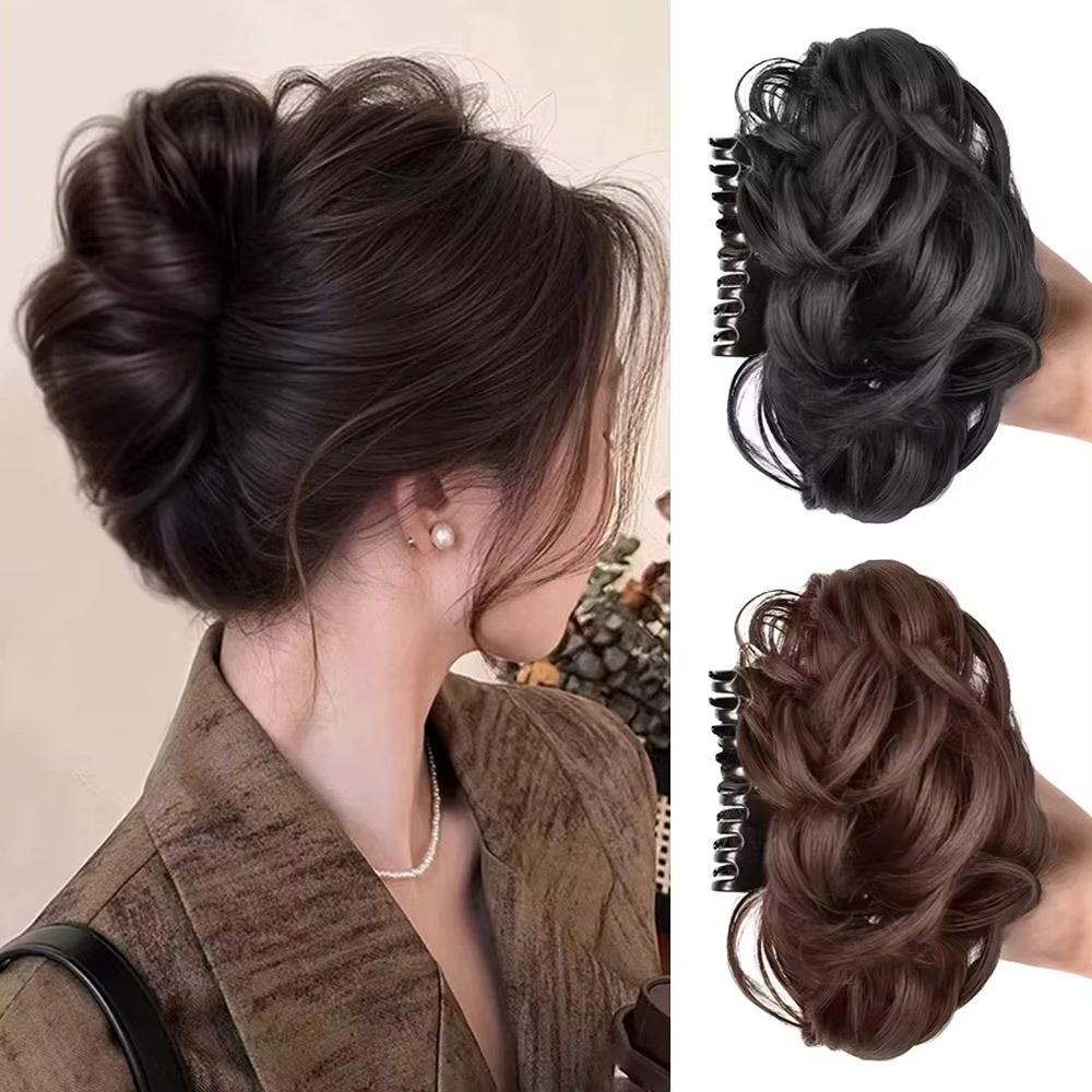 Outils pour cheveux, pince à chignon synthétique