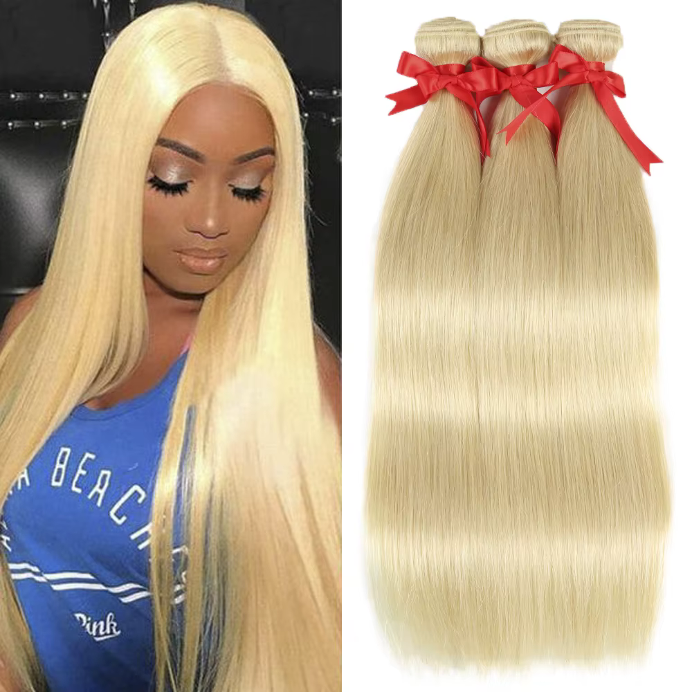 Tissage en Lot Brésilien Naturel Remy Lisse Blond 613