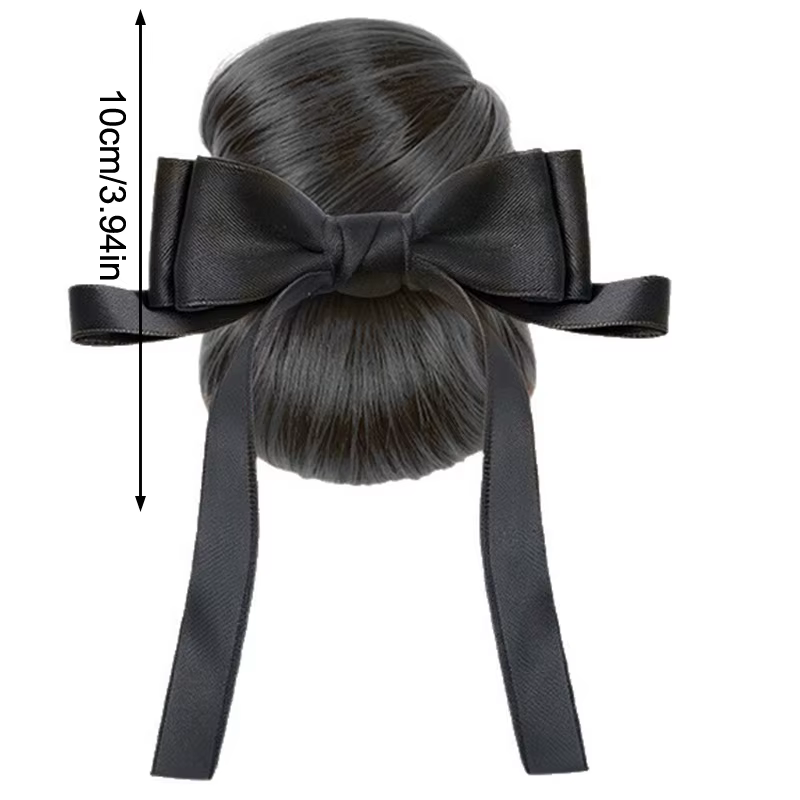 Postiche chignon en désordre Easy Updo ; Perruque droite à clipser pour femme ; Extension