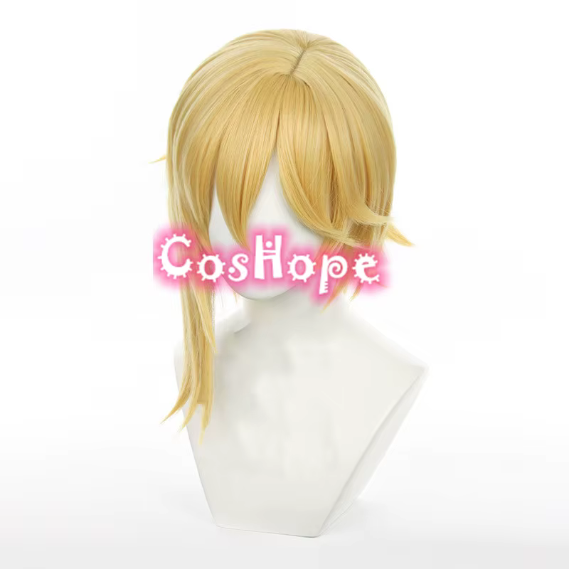 Nazuna Nito Cosplay perruque Cosplay 40 cm perruque blonde dorée Cosplay Anime Cosplay perruques résistant à la chaleur perruques synthétiques
