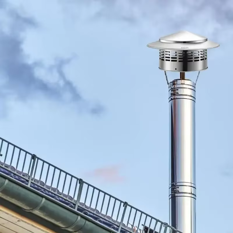Bouchon de cheminée en acier inoxydable, sortie d'air murale extérieure, tuyau de toit, hotte d'échappement pour conduits de Ventilation, hotte d'échappement de cheminées