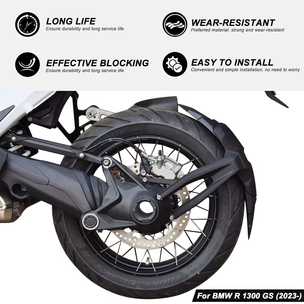 Extension de protection de pulvérisation de roue arrière de moto, pour BMW R1300 GS R1300GS Adventure R 1300 GS ADV GS1300, accessoires d'extension de garde-boue