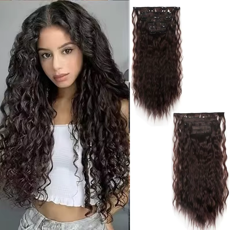 Extensions capillaires synthétiques à clips