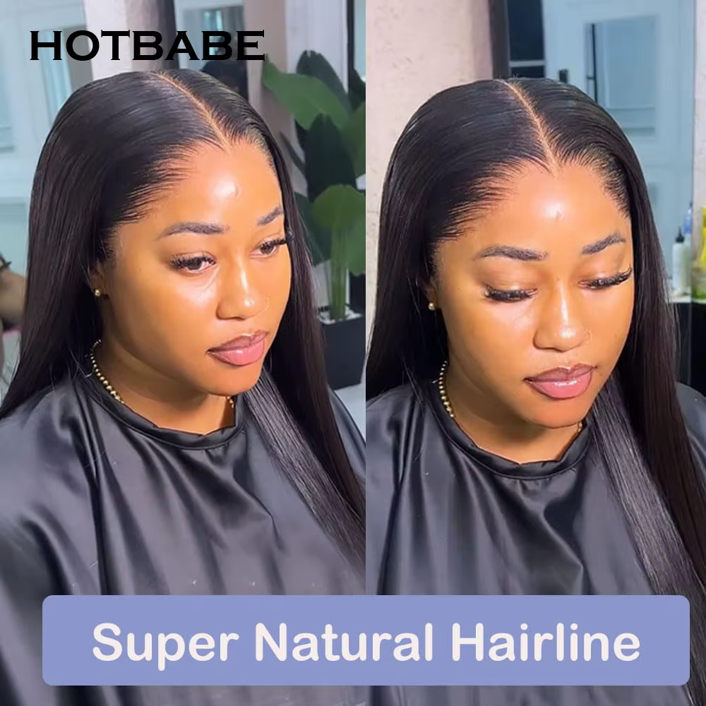Perruque Lace Front Wig sans colle naturelle brésilienne