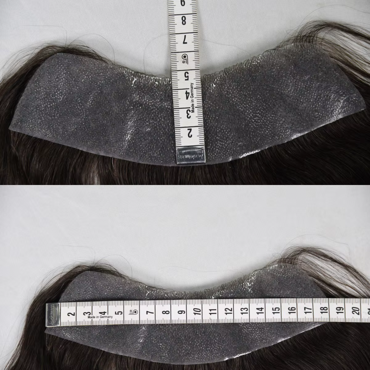 Perruque frontale pour hommes; Postiche frontale en PU pour hommes