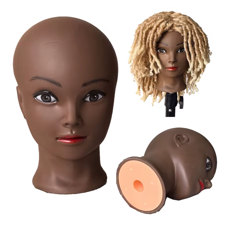 Perruque de tête de Mannequin de maquillage féminin pour perruques faisant affichage