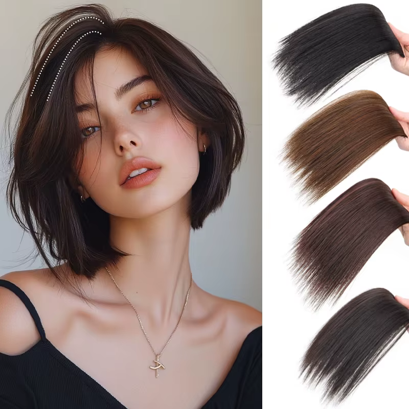 Extensions capillaires synthétiques invisibles sans couture
