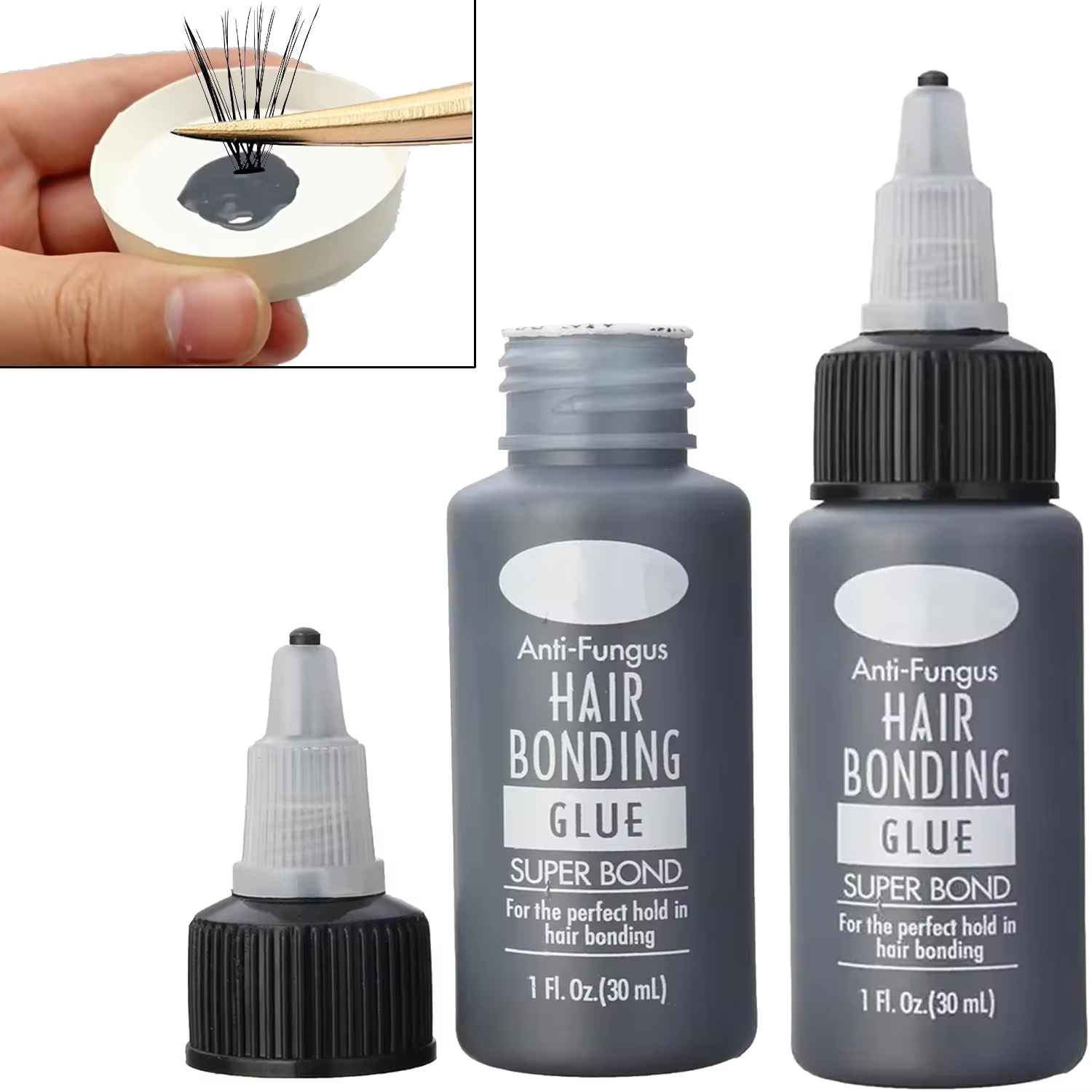 Colle de liaison pour cils