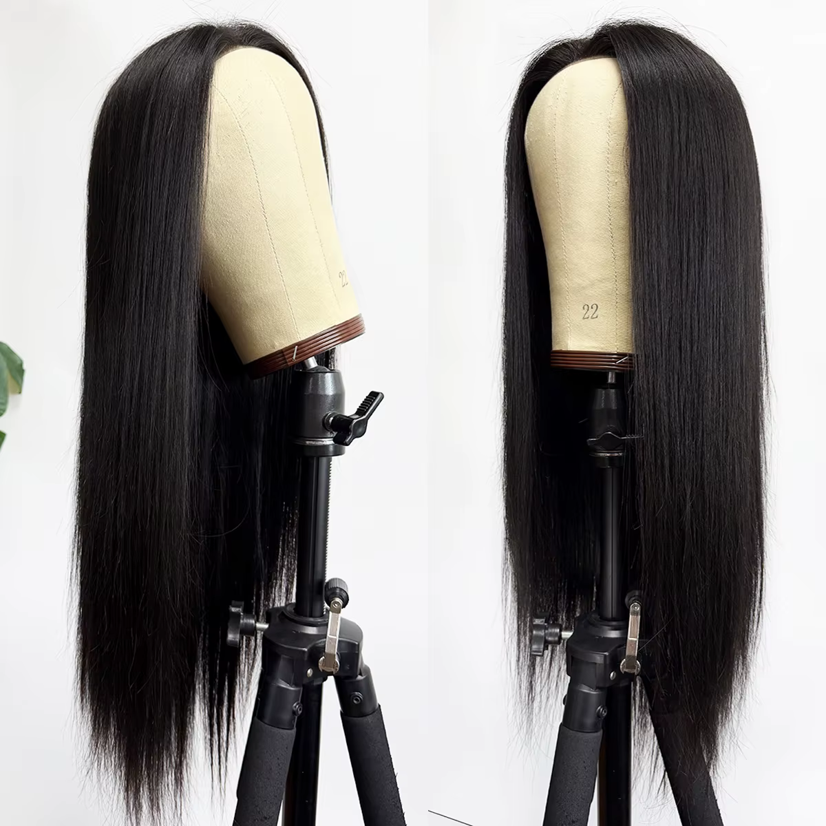 Perruque 100% Cheveux Humains Naturels avec Base en Soie et PU Bio