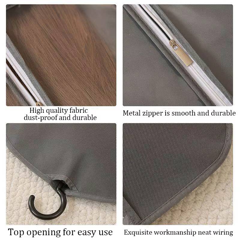 Sac de rangement anti-poussière pour perruques avec cintre inclus