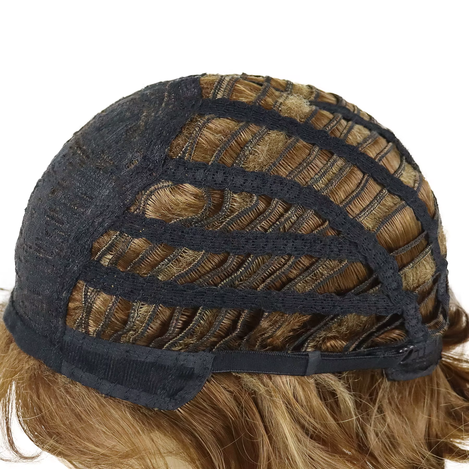 GNIMEGIL perruques synthétiques pour femmes perruque courte bouclée naturelle avec frange brun mélange