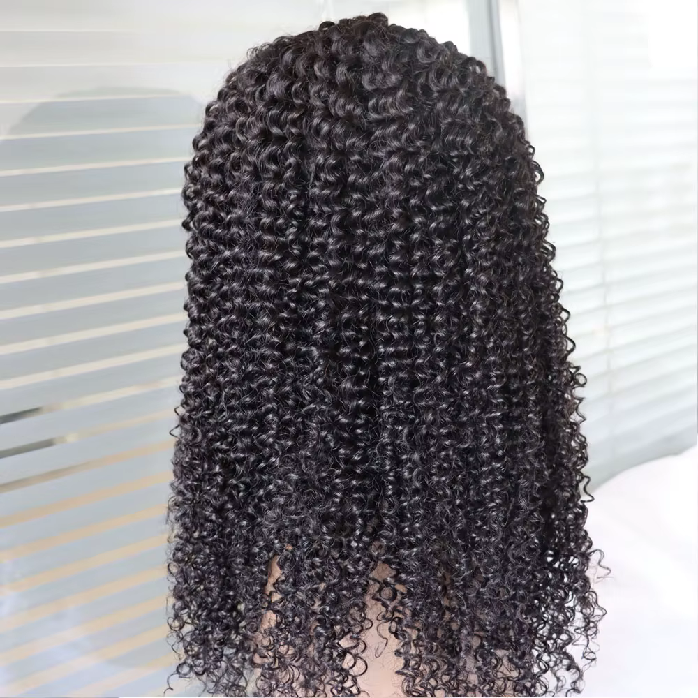 Perruques de cheveux humains crépus bouclés U partie perruque