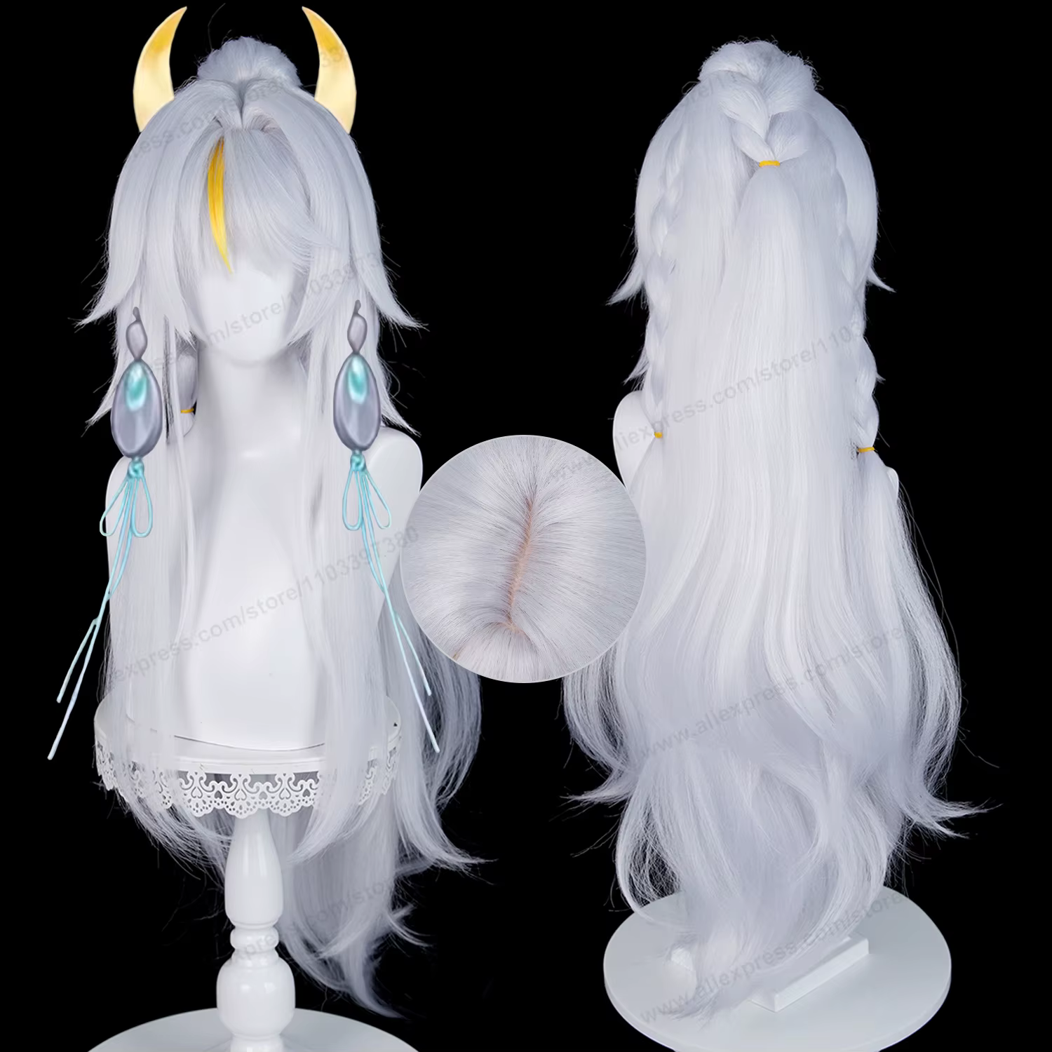 Perruque de cosplay Zibai