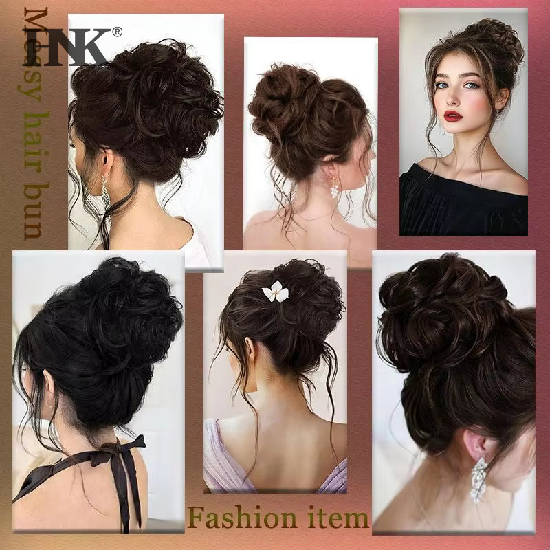 Chignon synthétique à clipser