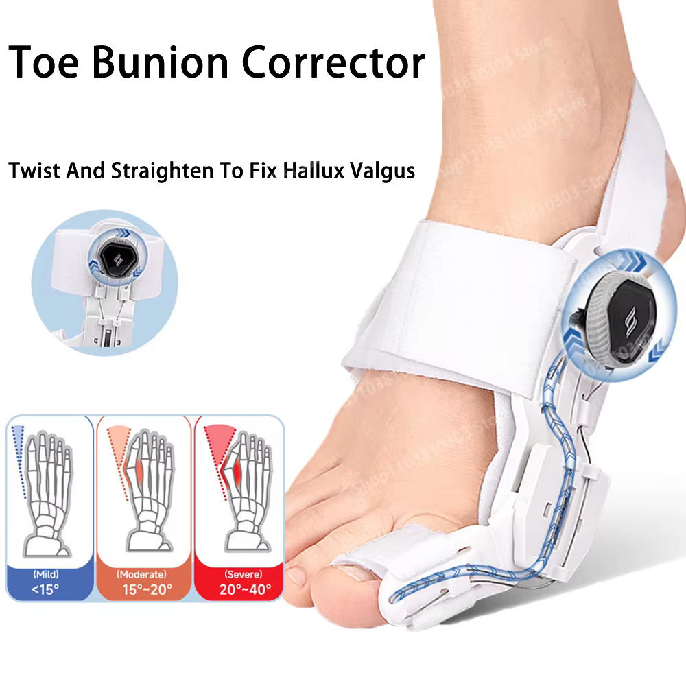 Correcteur d'oignon d'orteil, orthèses d'hallux Valgus, séparateur d'orteils réglable, lisseur, ajusteur d'os de pouce, Correction d'orteils