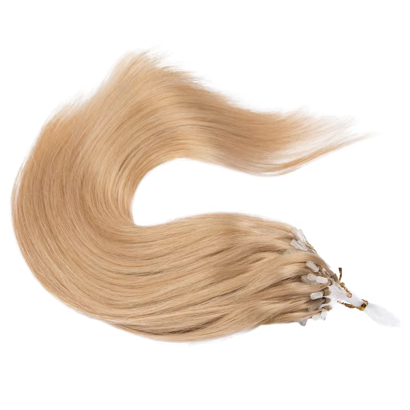 Extension de cheveux humains droits Micro boucle Extensions