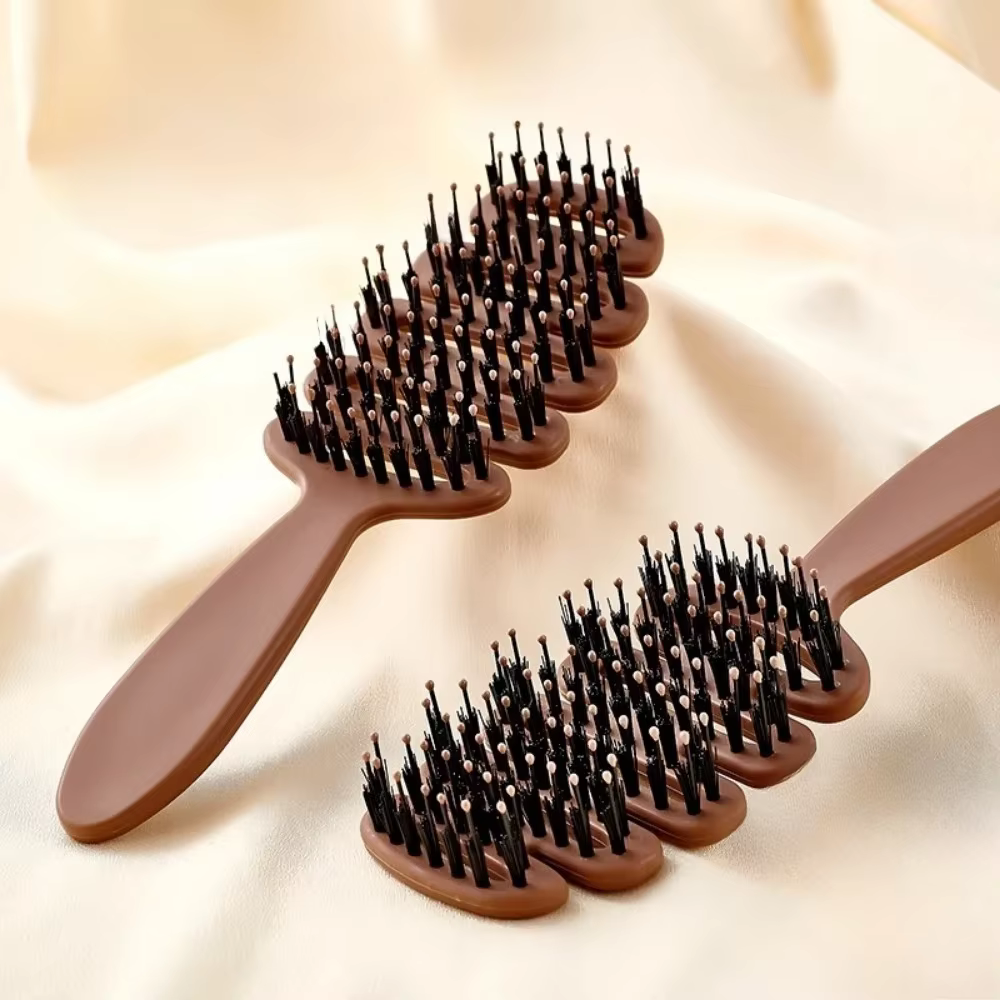 Brosse à cheveux en poils de sanglier