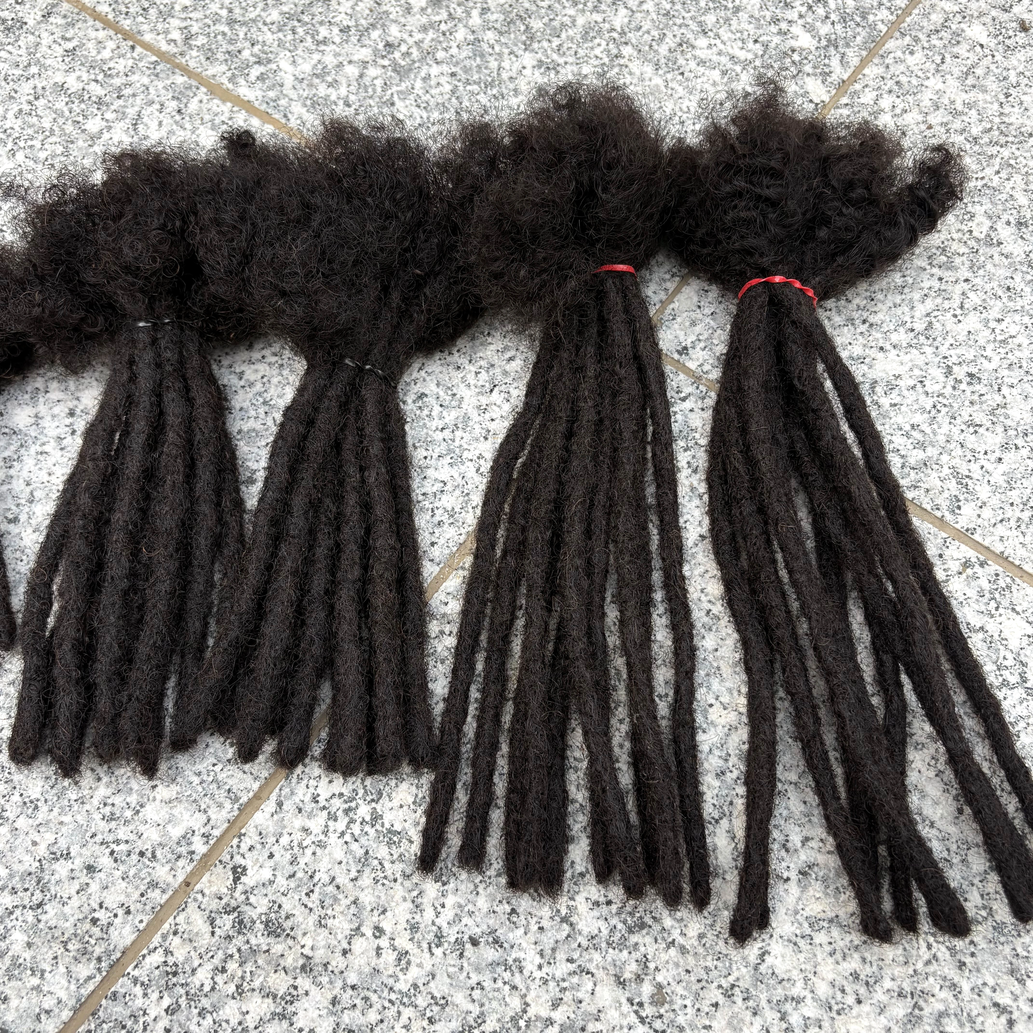 Extensions de Locs Régulières en Cheveux Humains de 6 à 20 Pouces