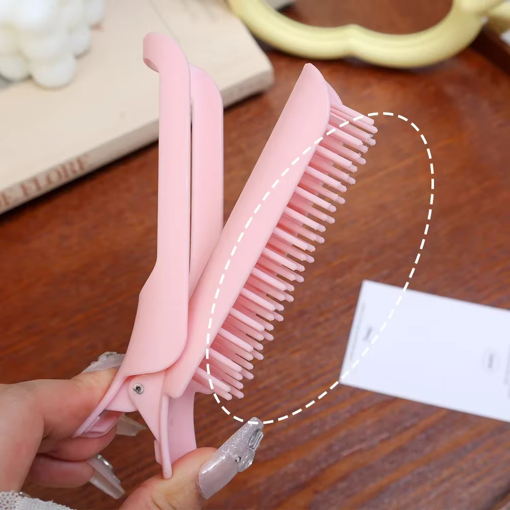 Épingle à cheveux moelleuse frangue à friser Clips 1/2 pièces racines