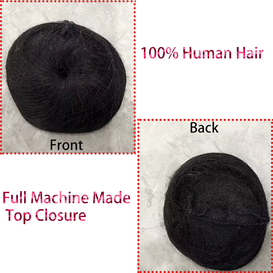 28 pièces extensions de cheveux humains courts brésiliens # 1B un paquet pour une tête complète 100% paquets
