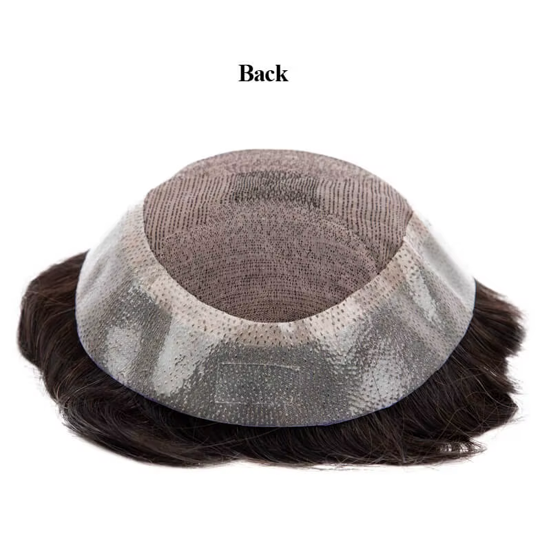 Perruque Toupet Swiss Lace Front pour Homme