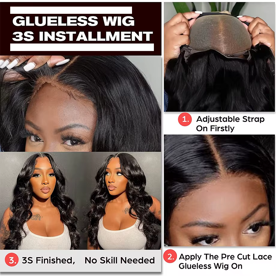 Perruque Lace Closure Wig Body Wave naturelle