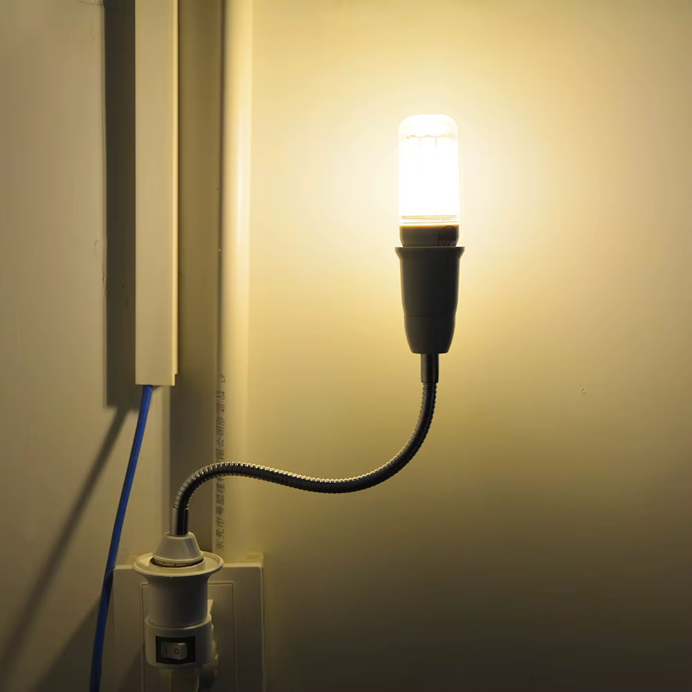 20/30/40/50/60cm E27 à E27 Base support de lampe LED adaptateur d'extension convertisseur vis douille Extender porte-ampoule