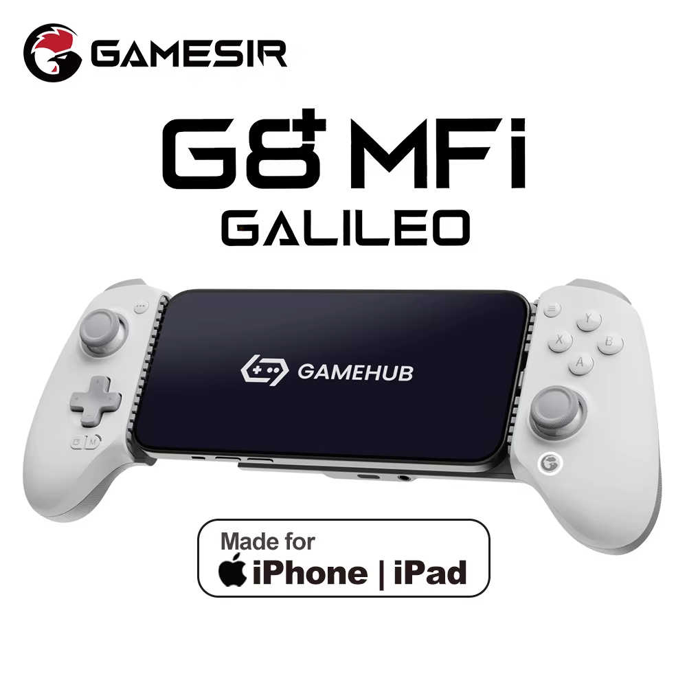 Manette de jeu Gamesir G8+ MFI pour iPhone, iPad mini, téléphone mobile, contrôleur de jeu Type C, certifiée officiellement par Apple