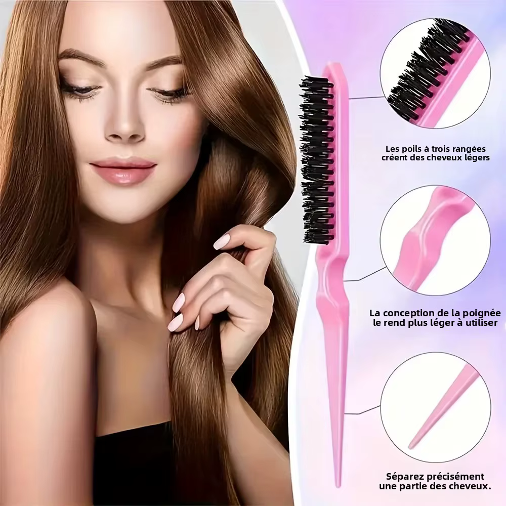 Ensemble de peignes de coiffure 4 pièces