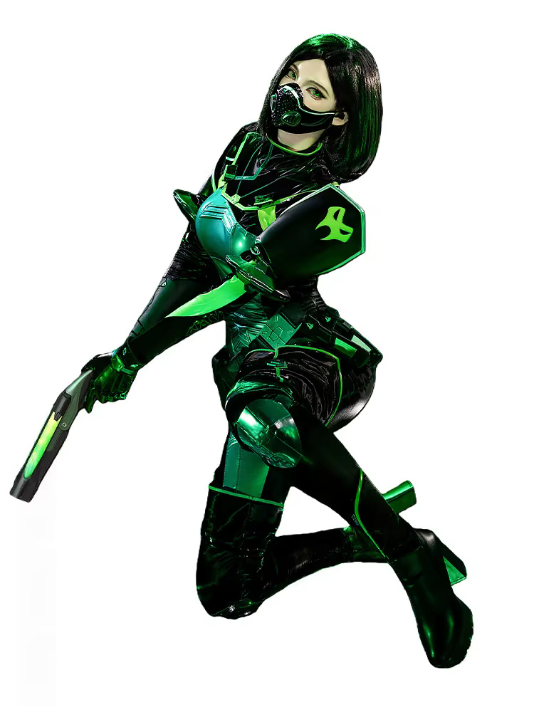 Viper Cosplay Costume perruque jeu Valorant