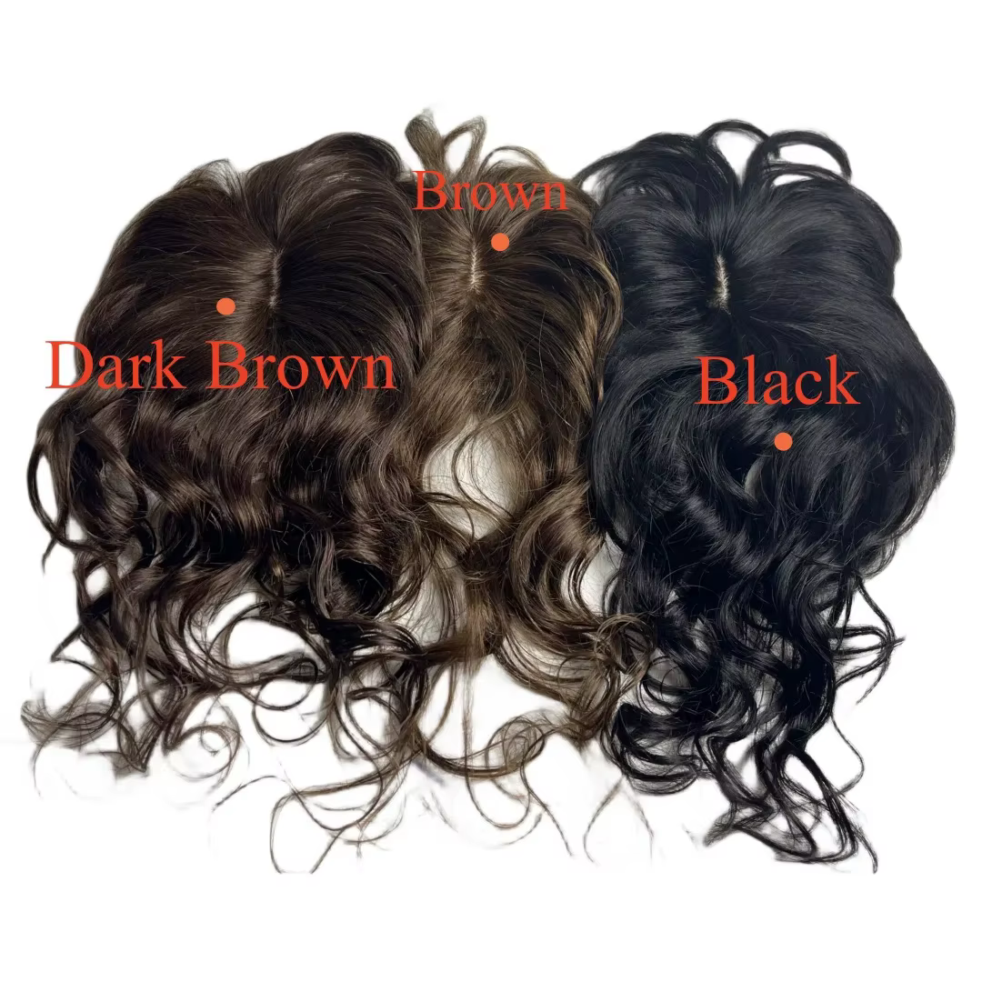 Topper de cheveux naturels pour femmes vague de corps bouclés