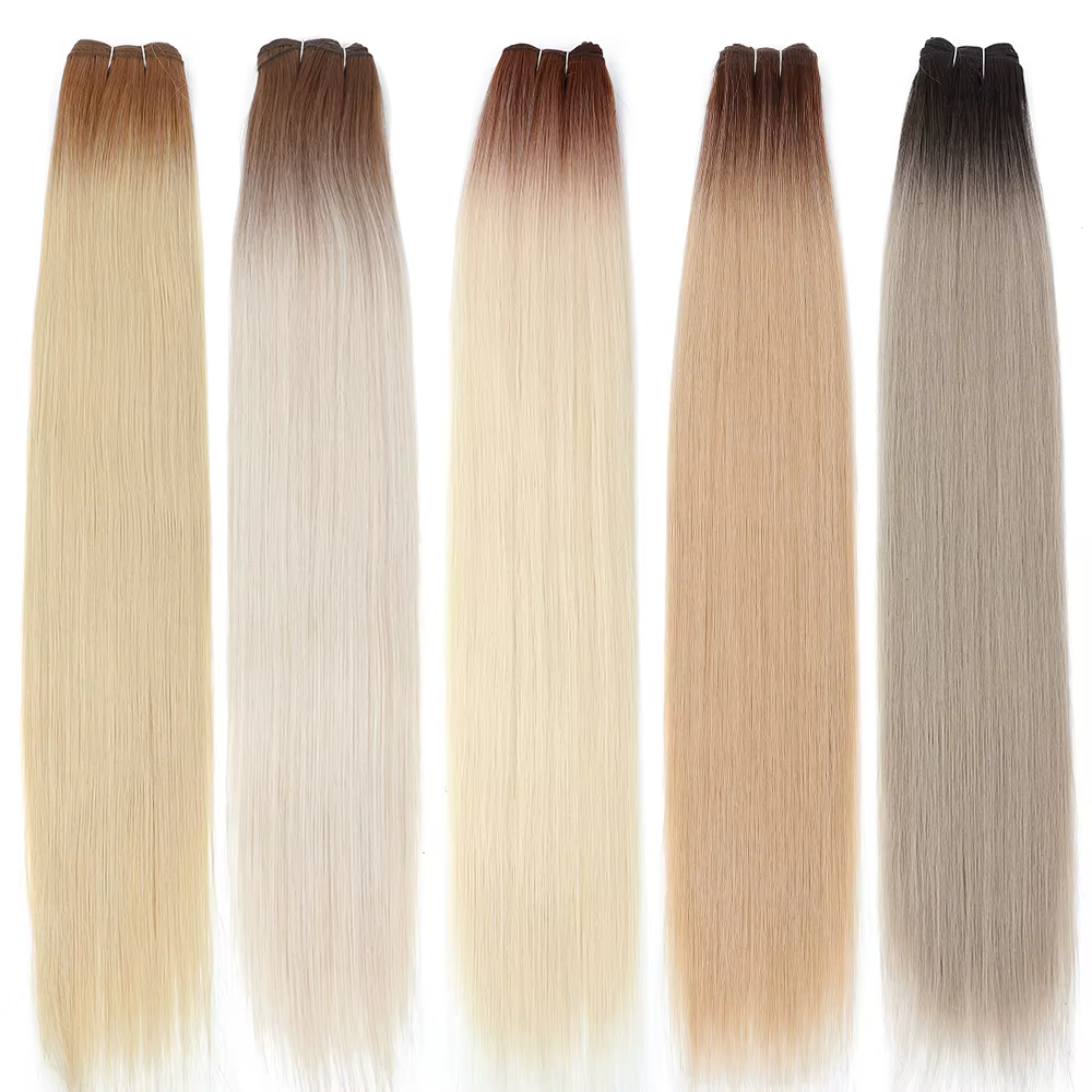 Extensions de cheveux synthétiques lisses Bio