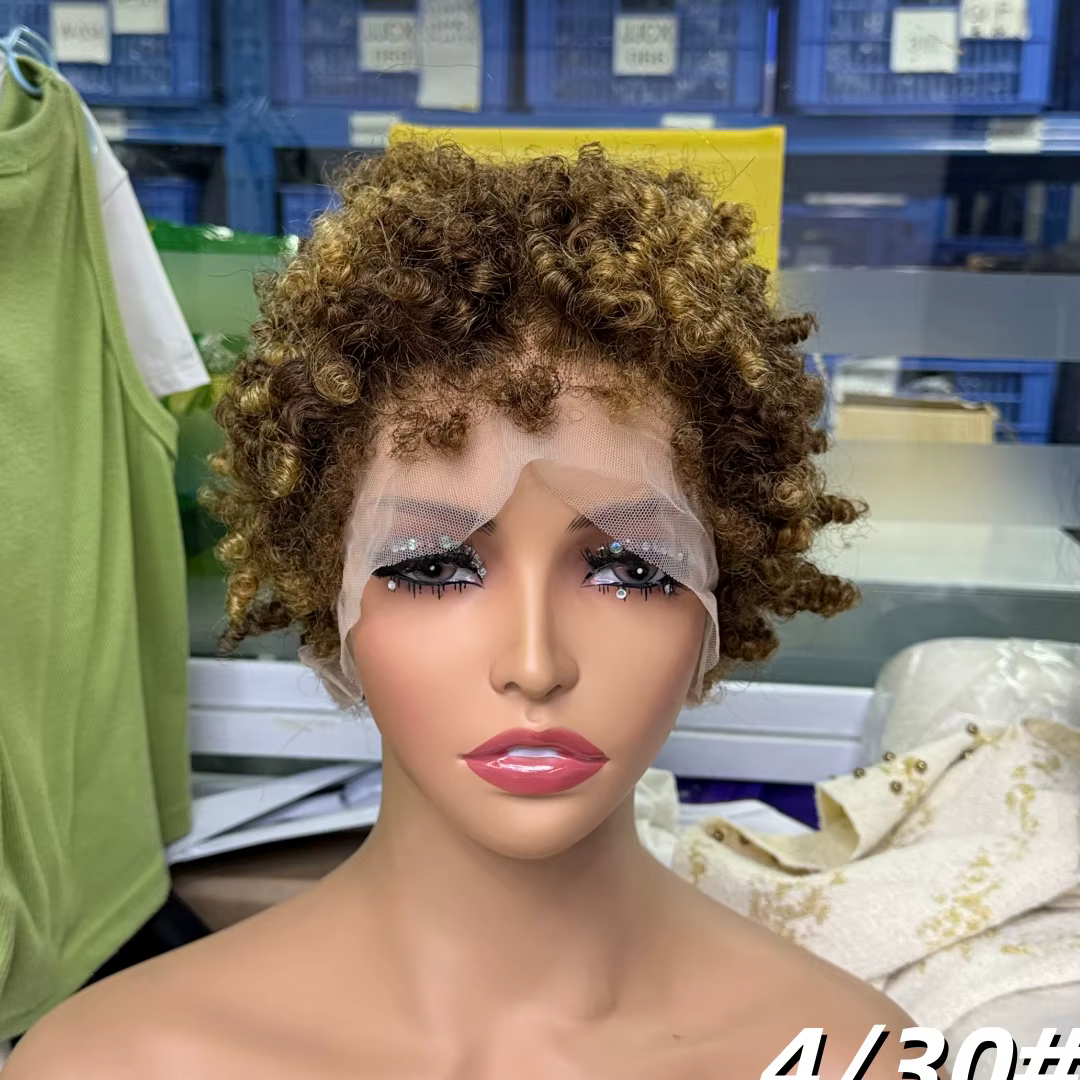 Perruque en cheveux humains 4C