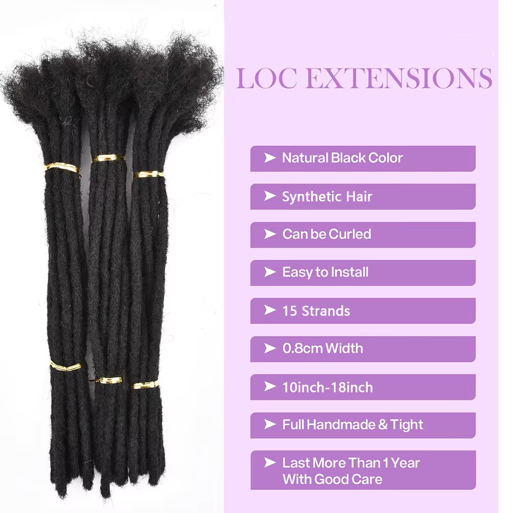Extensions de dreadlocks synthétiques Teresa