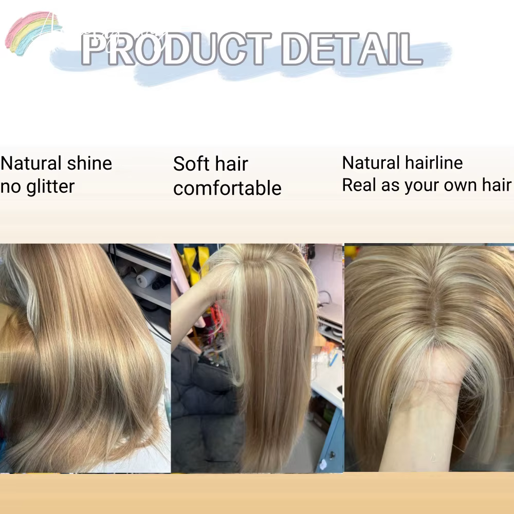 Perruque Blonde pour femmes longue ligne droite