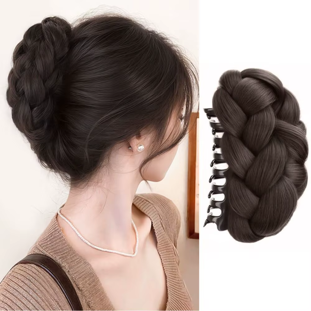 Pince à cheveux synthétique pour chignon