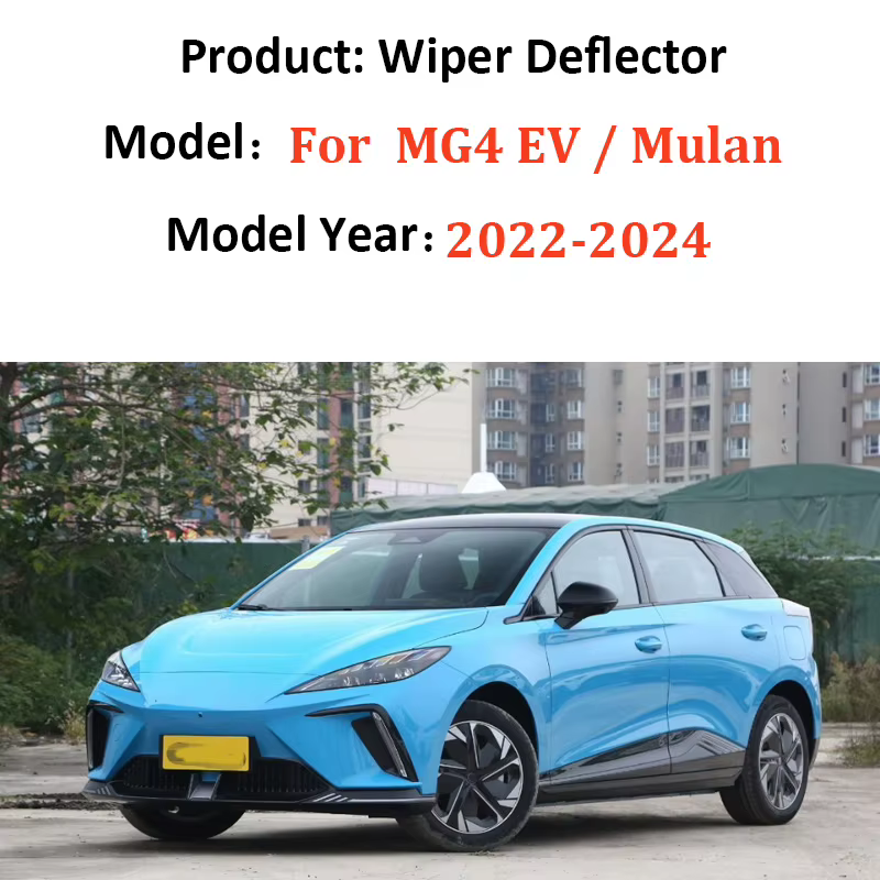 Pour MG4 EV Mulan 2022 2023 2024, pare-brise avant, extension de garde-boue latéral, couvercle de déflecteur en plastique, accessoires de voiture