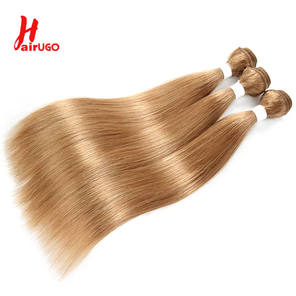 HairUGo # 27 Extensions de cheveux humains blond miel tissage