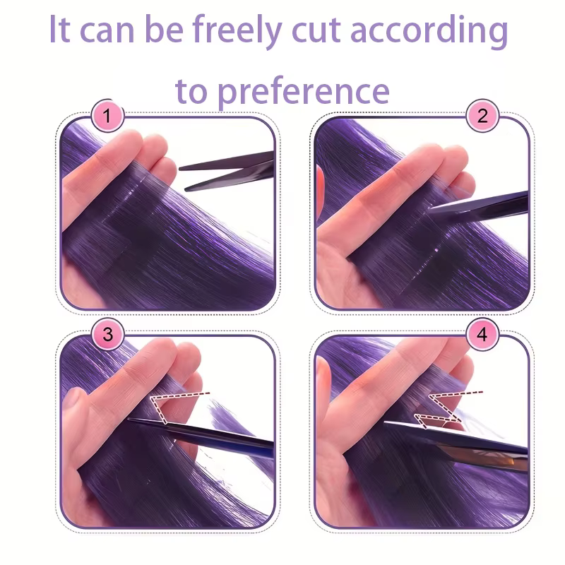 Extensions de cheveux synthétiques à clips