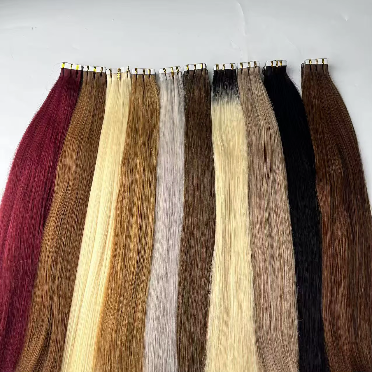 Bande de cheveux humains dans les Extensions