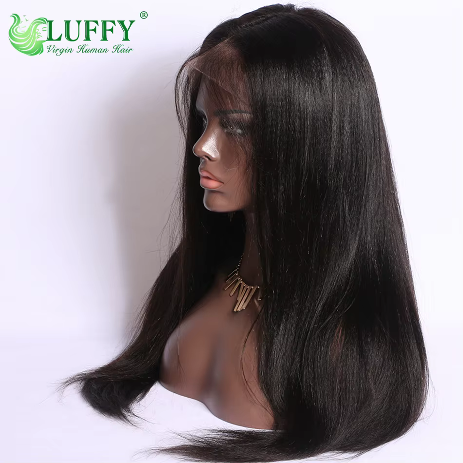 Perruques Full Lace Light Yaki avec Baby Hair