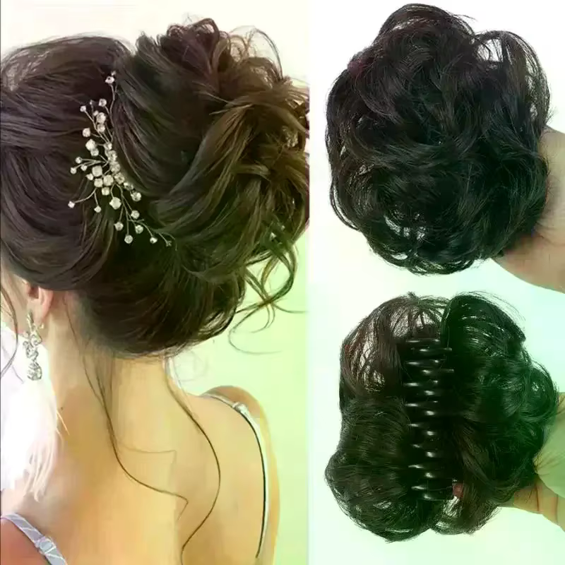Chignon synthétique à clipser