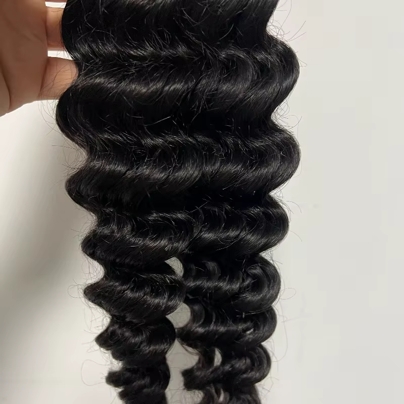 Extensions de cheveux humains en vrac de vague profonde