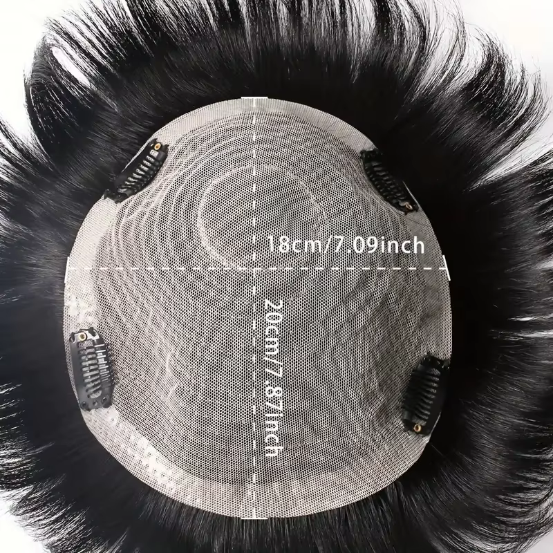 Perruque de cheveux courts bouclés pour hommes