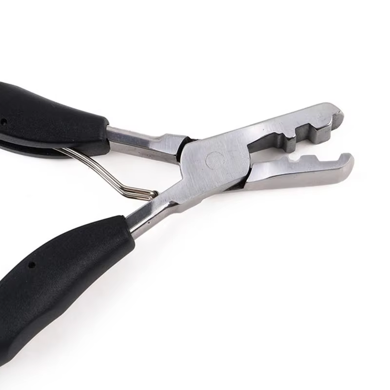 Pince de qualité professionnelle pour extensions de cheveux à la kératine