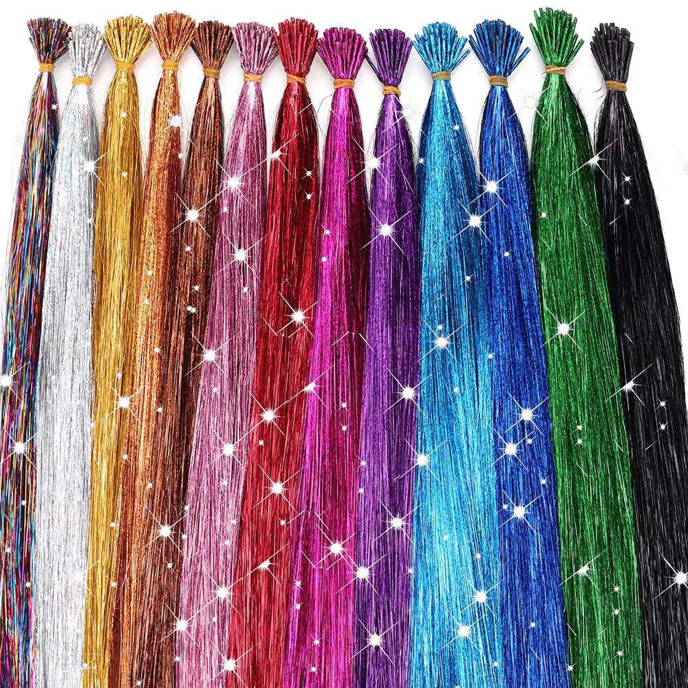 Kit d'extensions de cheveux synthétiques pour filles