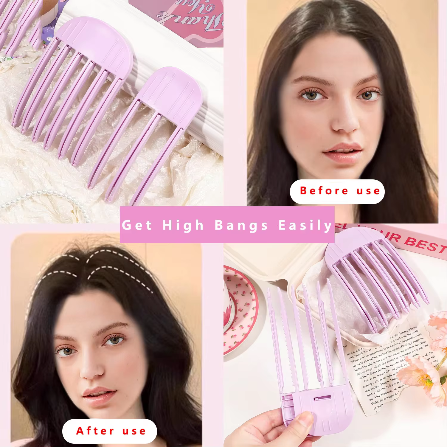Pinces à cheveux pour racines de cheveux