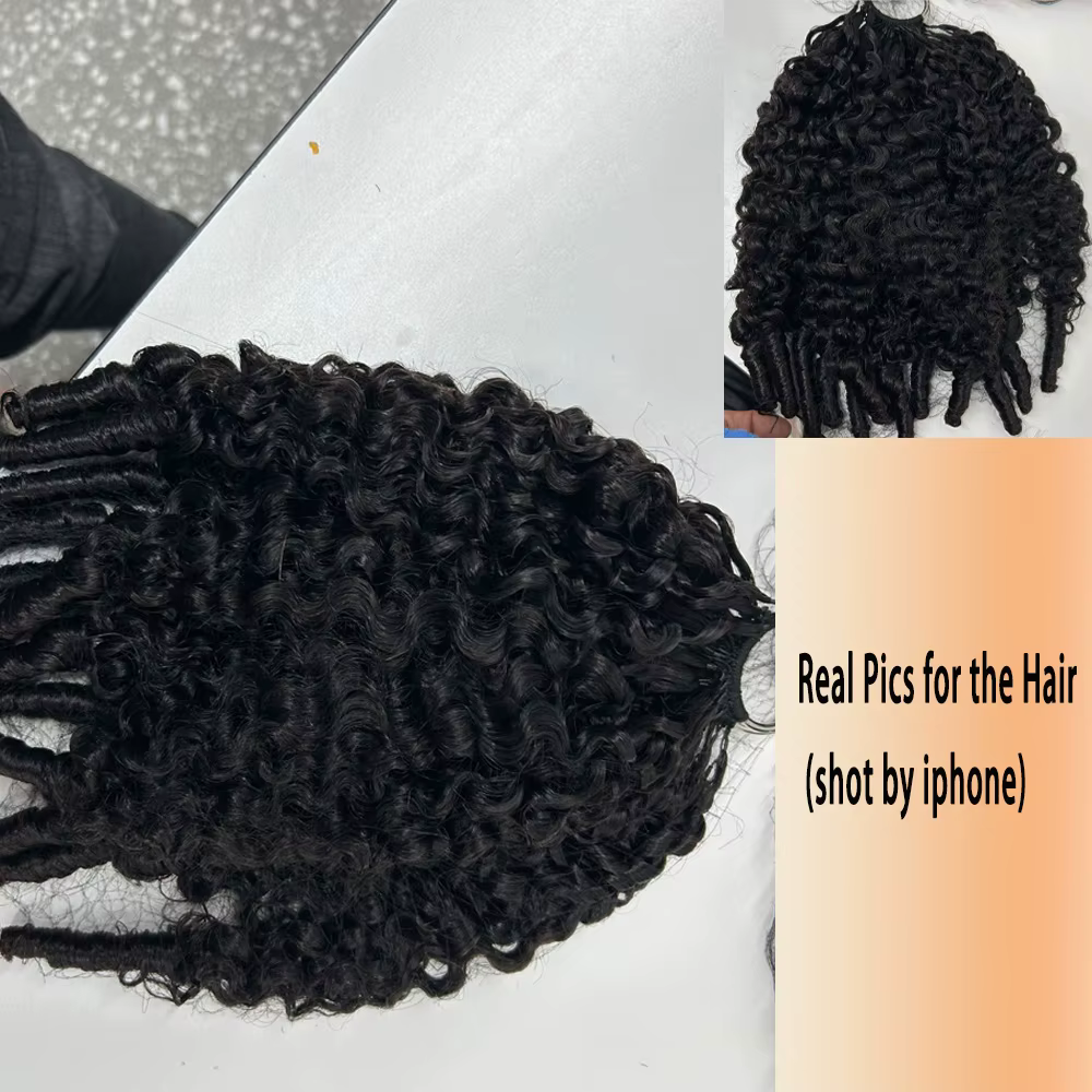 Extensions de tresses au Crochet en plumes bouclées birmans de 3e génération