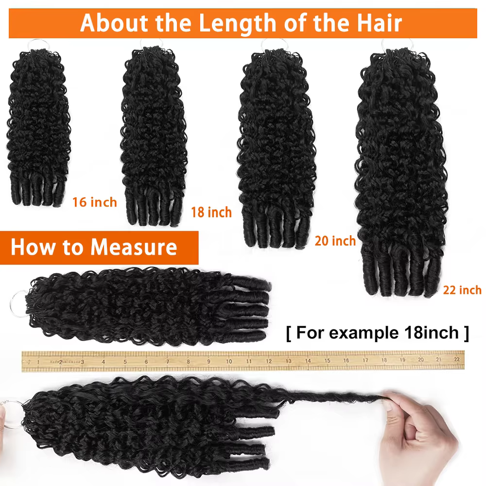 Coily End plume Crochet Extensions de cheveux humains sans noeud Invisible sans couture